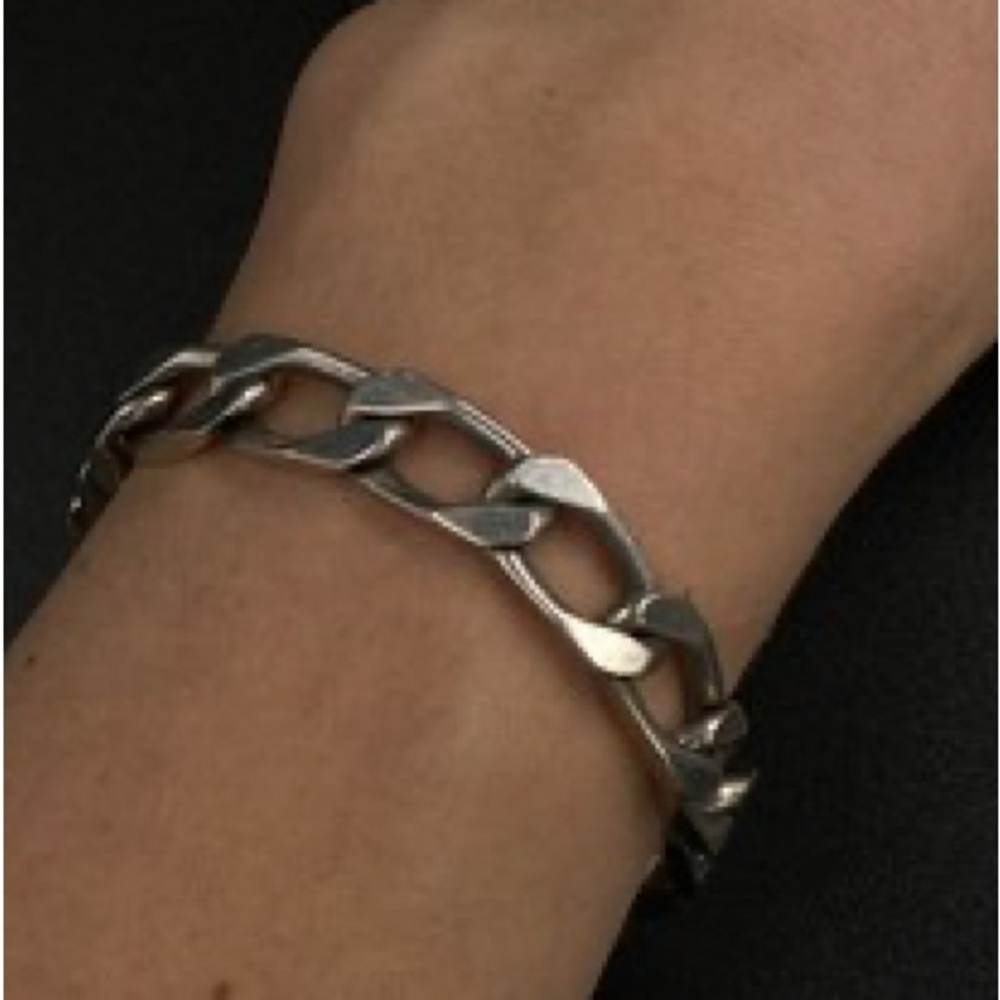 925 Silver Link Jewelry ChainLink Bracelet 7”